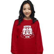 Load image into Gallery viewer, Shirts Long Sleeve Shirts, Unisex / Small / Red Nukem Gym