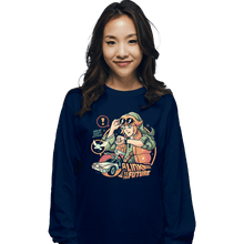 Load image into Gallery viewer, Daily_Deal_Shirts Long Sleeve Shirts, Unisex / Small / Navy Link To The Future