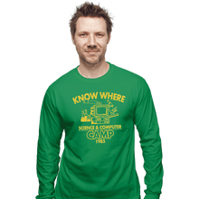 Load image into Gallery viewer, Shirts Long Sleeve Shirts, Unisex / Small / Irish Green Know Where Camp