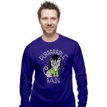 Load image into Gallery viewer, Daily_Deal_Shirts Long Sleeve Shirts, Unisex / Small / Violet Purrrrrple Rain