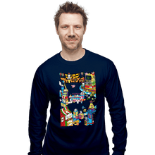 Load image into Gallery viewer, Shirts Long Sleeve Shirts, Unisex / Small / Navy Digital Friends
