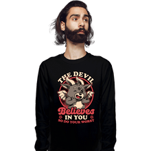 Load image into Gallery viewer, Secret_Shirts Long Sleeve Shirts, Unisex / Small / Black Devils Believe In You