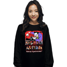 Load image into Gallery viewer, Daily_Deal_Shirts Long Sleeve Shirts, Unisex / Small / Black Greetings From The Asylum
