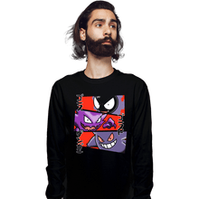 Load image into Gallery viewer, Shirts Long Sleeve Shirts, Unisex / Small / Black Kanto Ghosts