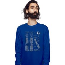 Load image into Gallery viewer, Daily_Deal_Shirts Long Sleeve Shirts, Unisex / Small / Royal Blue Lightside Schematics