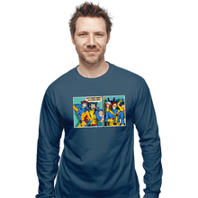 Load image into Gallery viewer, Shirts Long Sleeve Shirts, Unisex / Small / Indigo Blue Clueless Scotty
