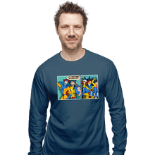 Load image into Gallery viewer, Shirts Long Sleeve Shirts, Unisex / Small / Indigo Blue Clueless Scotty