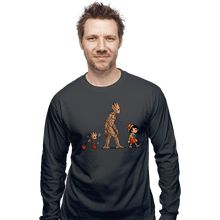 Load image into Gallery viewer, Shirts Long Sleeve Shirts, Unisex / Small / Charcoal Galactic Evolution
