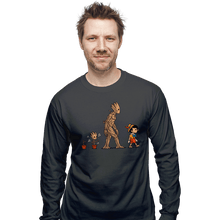 Load image into Gallery viewer, Shirts Long Sleeve Shirts, Unisex / Small / Charcoal Galactic Evolution