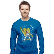 Load image into Gallery viewer, Shirts Long Sleeve Shirts, Unisex / Small / Sapphire Sponge Freddy