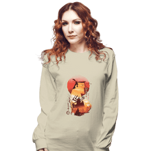 Load image into Gallery viewer, Shirts Long Sleeve Shirts, Unisex / Small / Natural Samurai Jack Sumi-e