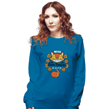 Load image into Gallery viewer, Shirts Long Sleeve Shirts, Unisex / Small / Sapphire Neko Bus Tours