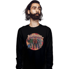 Load image into Gallery viewer, Daily_Deal_Shirts Long Sleeve Shirts, Unisex / Small / Black Scary Friends