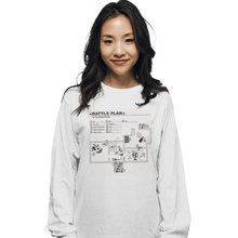 Load image into Gallery viewer, Shirts Long Sleeve Shirts, Unisex / Small / White Battle Plan