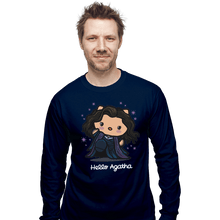 Load image into Gallery viewer, Shirts Long Sleeve Shirts, Unisex / Small / Navy Hello Agatha