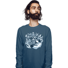 Load image into Gallery viewer, Shirts Long Sleeve Shirts, Unisex / Small / Indigo Blue Rival Schools