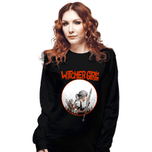 Load image into Gallery viewer, Daily_Deal_Shirts Long Sleeve Shirts, Unisex / Small / Black Witcher Girl