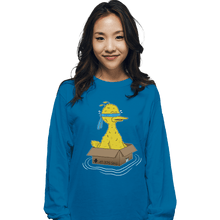 Load image into Gallery viewer, Shirts Long Sleeve Shirts, Unisex / Small / Sapphire Big Bird Box