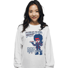 Load image into Gallery viewer, Shirts Long Sleeve Shirts, Unisex / Small / White Devil Hell Pot