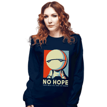 Load image into Gallery viewer, Shirts Long Sleeve Shirts, Unisex / Small / Navy No Hope
