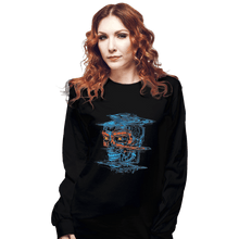 Load image into Gallery viewer, Shirts Long Sleeve Shirts, Unisex / Small / Black Glitchy Future