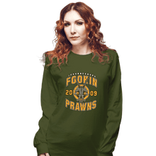 Load image into Gallery viewer, Shirts Long Sleeve Shirts, Unisex / Small / Military Green Joburg Prawns