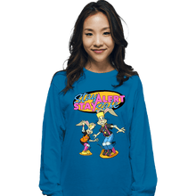 Load image into Gallery viewer, Daily_Deal_Shirts Long Sleeve Shirts, Unisex / Small / Sapphire Stay Safe!