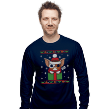Load image into Gallery viewer, Shirts Long Sleeve Shirts, Unisex / Small / Navy Peltzer Christmas