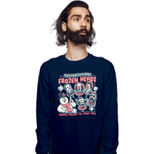 Load image into Gallery viewer, Daily_Deal_Shirts Long Sleeve Shirts, Unisex / Small / Navy Frozen Heads