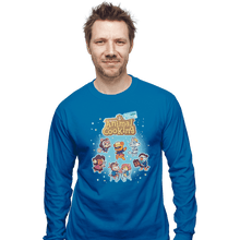 Load image into Gallery viewer, Shirts Long Sleeve Shirts, Unisex / Small / Sapphire Cooking Crossing
