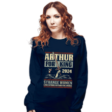 Load image into Gallery viewer, Daily_Deal_Shirts Long Sleeve Shirts, Unisex / Small / Navy Strange Women 2024