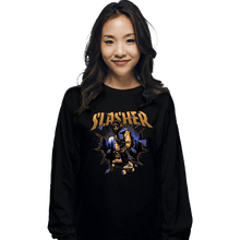 Load image into Gallery viewer, Daily_Deal_Shirts Long Sleeve Shirts, Unisex / Small / Black Wolf Slasher