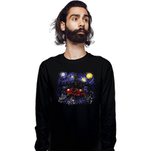 Load image into Gallery viewer, Daily_Deal_Shirts Long Sleeve Shirts, Unisex / Small / Black Starry Neo-Tokyo