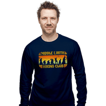 Load image into Gallery viewer, Daily_Deal_Shirts Long Sleeve Shirts, Unisex / Small / Navy Middle Earth Hiking Club