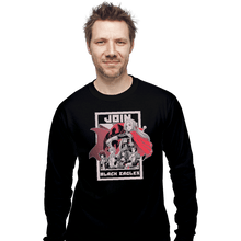 Load image into Gallery viewer, Shirts Long Sleeve Shirts, Unisex / Small / Black Join Black Eagles