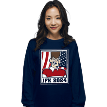 Load image into Gallery viewer, Shirts Long Sleeve Shirts, Unisex / Small / Navy Clone High President