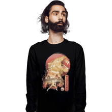 Load image into Gallery viewer, Shirts Long Sleeve Shirts, Unisex / Small / Black Yellow Ranger Ukiyoe