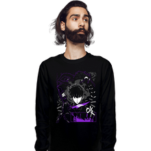 Load image into Gallery viewer, Daily_Deal_Shirts Long Sleeve Shirts, Unisex / Small / Black Shadow Monarch