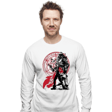 Load image into Gallery viewer, Shirts Long Sleeve Shirts, Unisex / Small / White The Fullmetal Alchemist