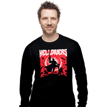 Load image into Gallery viewer, Last_Chance_Shirts Long Sleeve Shirts, Unisex / Small / Black Helldivers