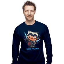 Load image into Gallery viewer, Shirts Long Sleeve Shirts, Unisex / Small / Navy Hello Ahsoka
