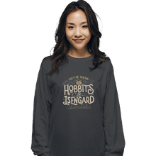 Load image into Gallery viewer, Shirts Long Sleeve Shirts, Unisex / Small / Charcoal Taking The Hobbits To Isengard