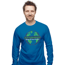 Load image into Gallery viewer, Shirts Long Sleeve Shirts, Unisex / Small / Sapphire Around The Globe