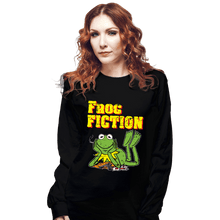 Load image into Gallery viewer, Daily_Deal_Shirts Long Sleeve Shirts, Unisex / Small / Black Frog Fiction