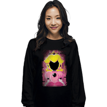 Load image into Gallery viewer, Shirts Long Sleeve Shirts, Unisex / Small / Black Peach Glitch