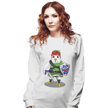 Load image into Gallery viewer, Shirts Long Sleeve Shirts, Unisex / Small / White Hyrule Chicken