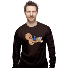 Load image into Gallery viewer, Shirts Long Sleeve Shirts, Unisex / Small / Dark Chocolate Alion Nom Nom