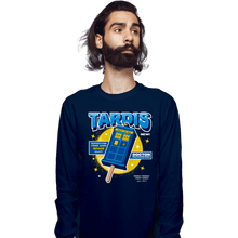 Load image into Gallery viewer, Shirts Long Sleeve Shirts, Unisex / Small / Navy Time and Space Ice Cream