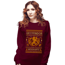 Load image into Gallery viewer, Shirts Long Sleeve Shirts, Unisex / Small / Maroon GRYFFINDOR Sweater