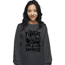 Load image into Gallery viewer, Daily_Deal_Shirts Long Sleeve Shirts, Unisex / Small / Charcoal Tie Fighter Garage